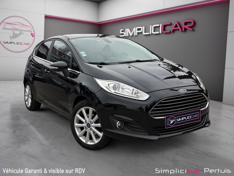 Ford fiesta 1.0 ecoboost 100 ss titanium gps jantes alu bluetooth distribution neuve entretien a jour garantie 12 mois...