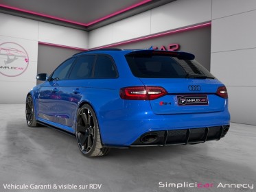Audi rs4 avant v8 4.2 fsi 450 quattro s tronic 7 audi exclusive one of one bleu nogaro garantie 12 mois occasion simplicicar...