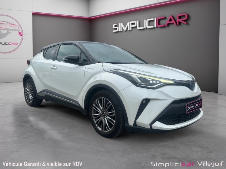 Toyota c-hr hybride my20 2.0l distinctive, entretient toyota, garantie 12 mois, carplay, détecteur angle mort occasion...