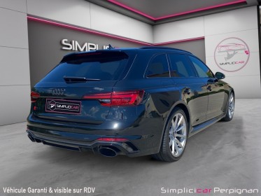 Audi rs4 avant v6 2.9 tfsi 450 ch tiptronic 8 - pas de malus carbonne ext et int toit ouvrant, bo sièges massant garantie...
