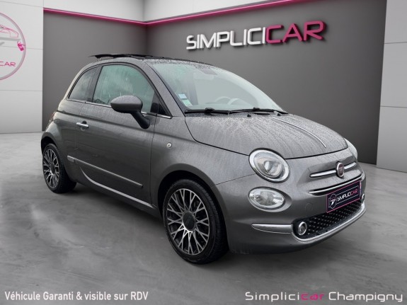 Fiat 500 my20 serie 7 euro 6d 1.2 69 ch lounge - toit ouvrant - cuir occasion champigny-sur-marne (94) simplicicar...