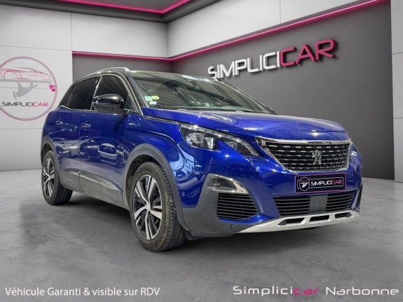 Peugeot 3008 2.0 bluehdi 150ch ss bvm6 gt line caméra carplay radar av ar garantie 12 mois occasion simplicicar narbonne...