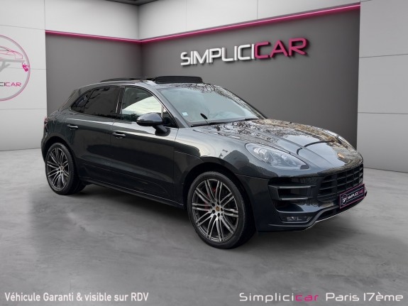 Porsche macan turbo 3.6 v6 400 ch pdk / entretien porsche / toit ouvrant / pack chrono occasion paris 17ème (75)(porte...
