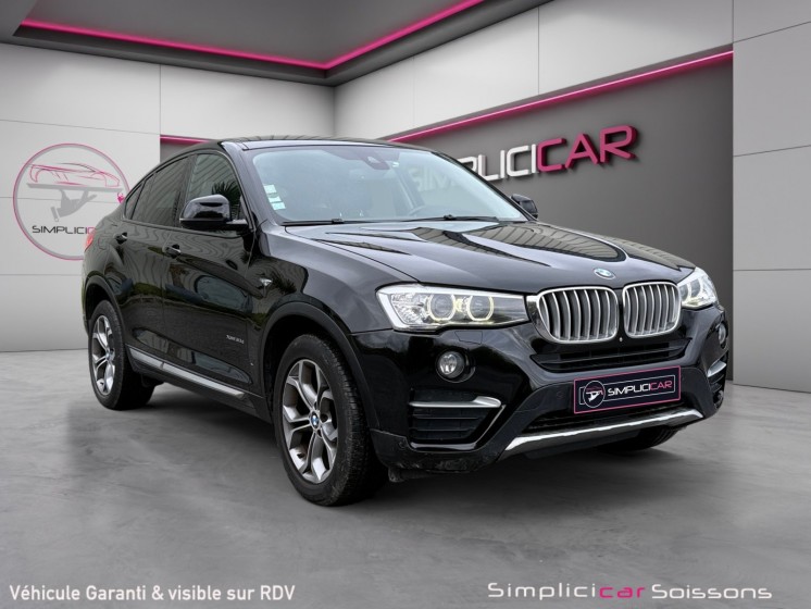 Bmw x4 f26 xdrive30d 258ch xline a - suivi bmw/affichage tète haute/caméra 360 - garantie 12 mois occasion simplicicar...