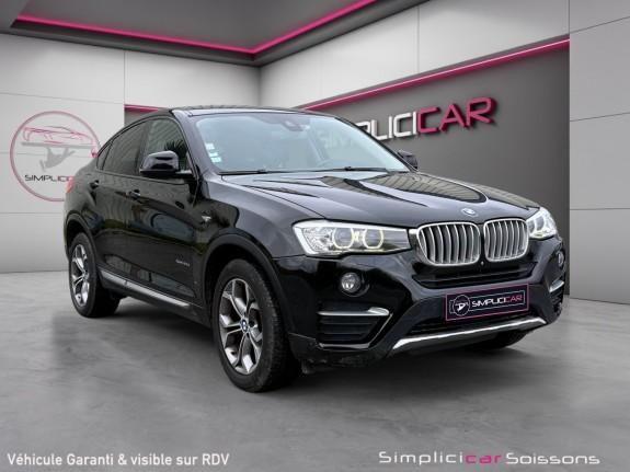 Bmw x4 f26 xdrive30d 258ch xline a - suivi bmw/affichage tète haute/caméra 360 - garantie 12 mois occasion simplicicar...