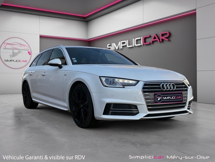 Audi a4 avant 2.0 tdi 150 s tronic 7 s line radar de recul apple carplay garantie 12 mois occasion simplicicar mery-sur-oise...