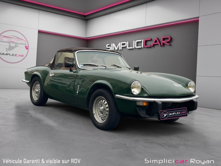 Triumph spitfire  1500 fh 71 ch / ct ok / dossier complet réfection atelier souchet / garantie 12 mois occasion simplicicar...