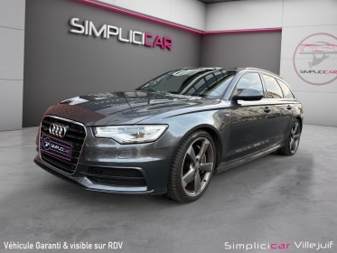 Audi a6 avant v6 3.0 bitdi dpf 313 quattro s line tiptronic 8 a, caméra ar, toit ouvrant/panoramique, radar av/ar,...