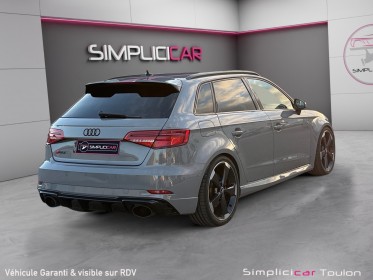 Audi rs3 sportback 2.5 tfsi 400 s tronic 7 quattro toit ouvrant occasion simplicicar toulon est simplicicar simplicibike france