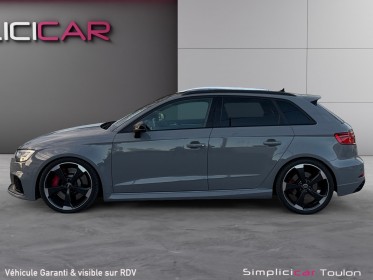 Audi rs3 sportback 2.5 tfsi 400 s tronic 7 quattro toit ouvrant occasion simplicicar toulon est simplicicar simplicibike france