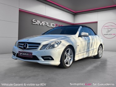 Mercedes classe e cabriolet 220 cdi blueefficiency executive a occasion simplicicar labarthe simplicicar simplicibike france