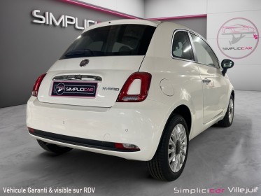 Fiat 500 70ch gelato, carplay, radar av/ar, climatisation, garantie 12 mois. occasion simplicicar villejuif  simplicicar...