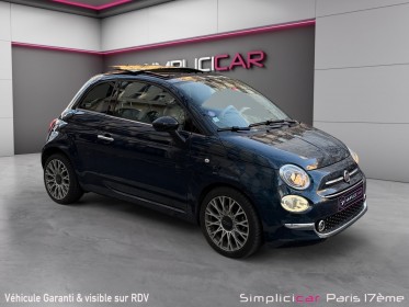 Fiat 500 my17 0.9 85 ch twinair ss lounge/ toit ouvrant / carplay / sieges en cuir occasion paris 17ème (75)(porte maillot)...