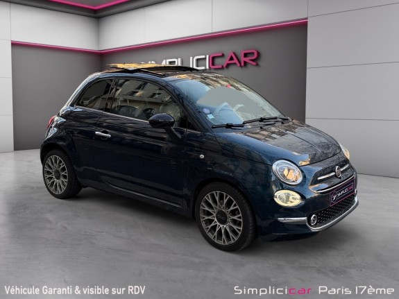 Fiat 500 my17 0.9 85 ch twinair ss lounge/ toit ouvrant / carplay / sieges en cuir occasion paris 17ème (75)(porte maillot)...