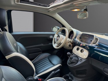 Fiat 500 my17 0.9 85 ch twinair ss lounge/ toit ouvrant / carplay / sieges en cuir occasion paris 17ème (75)(porte maillot)...
