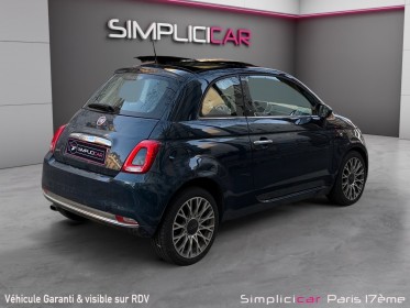 Fiat 500 my17 0.9 85 ch twinair ss lounge/ toit ouvrant / carplay / sieges en cuir occasion paris 17ème (75)(porte maillot)...
