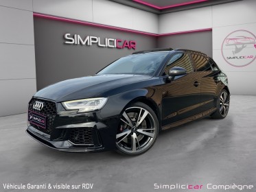Audi rs3 sportback 400ch quattro - full black - full - immat fr - faible km - occasion simplicicar compiegne simplicicar...