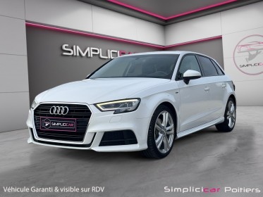 Audi a3 sportback 40 tfsi 190 s tronic 7 s- line carplay sièges et volant chauffant régulateur de vitesse garantie 12 mois...