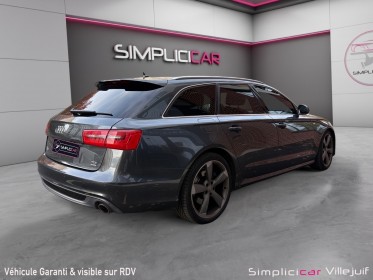Audi a6 avant 2013 v6 3.0 bitdi dpf 313 quattro s line tiptronic 8 a, caméra ar, toit ouvrant/panoramique, radar av/ar,......
