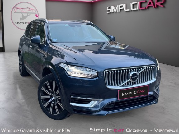 Volvo xc90 inscription luxe recharge t8 awd 310145 ch 7pl attelage/ siègesvolant chauffant / carplay/ occasion simplicicar...