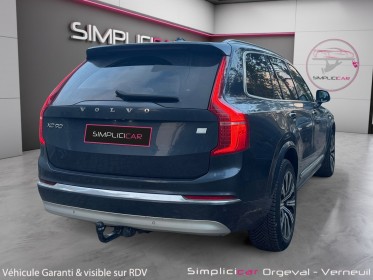 Volvo xc90 inscription luxe recharge t8 awd 310145 ch 7pl attelage/ siègesvolant chauffant / carplay/ occasion simplicicar...