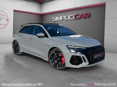 Audi rs3 sportback 2.5 tfsi 400 s tronic 7 quattro immat fr gris nardo freins ceramique toit ouvrant bangolufsen becquet......