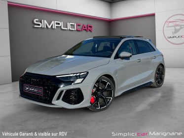 Audi rs3 sportback 2.5 tfsi 400 s tronic 7 quattro immat fr gris nardo freins ceramique toit ouvrant bangolufsen becquet......