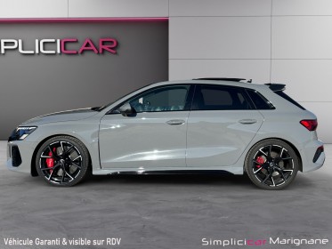 Audi rs3 sportback 2.5 tfsi 400 s tronic 7 quattro immat fr gris nardo freins ceramique toit ouvrant bangolufsen becquet......
