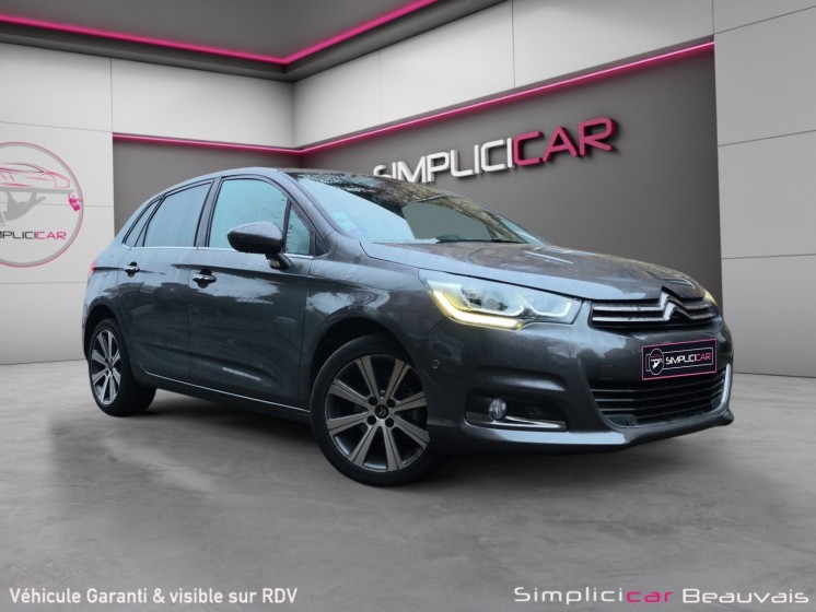 Citroen c4 c4 puretech 130 ss bvm6 shine - entretien full citroën - garantie 12 mois occasion parc voitures beauvais...
