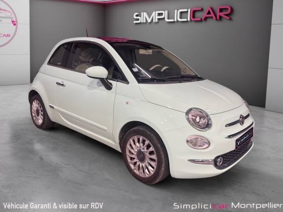 Fiat 500 serie 6 1.2 69ch lounge toit panoramique garantie 12 mois occasion montpellier (34) simplicicar simplicibike france