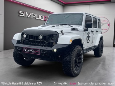 Jeep wrangler 2.8 crd 200 unlimited sahara / prepa bumper / camera / entretien a jour occasion simplicicar salon de provence...