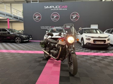 Triumph bonneville t 100 bulle/sacoche/selle confort/crash bar/poignées chauffantes/garantie occasion simplicicar salon de...