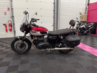 Triumph bonneville t 100 bulle/sacoche/selle confort/crash bar/poignées chauffantes/garantie occasion simplicicar salon de...