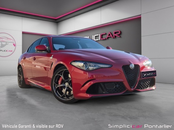 Alfa romeo giulia my20 quadrifoglio 2.9 v6 510 ch at8  garantie 12 mois origine france occasion simplicicar pontarlier auto ...