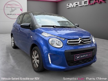 Citroen c1 c1 vti 72 millenium / caméra de recul / garantie 12 mois occasion paris 17ème (75)(porte maillot) simplicicar...