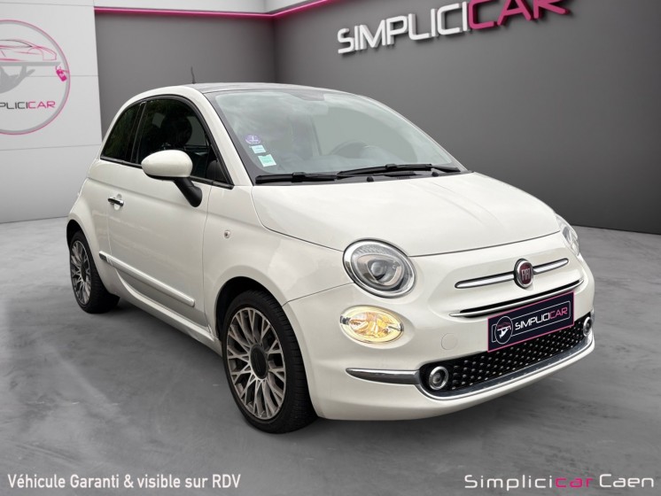 Fiat 500 serie 6 euro 6d 1.2 69 ch eco pack 500 by harcourt toit ouvrant garantie 12 mois occasion simplicicar caen ...
