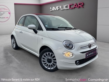 Fiat 500c my22 hybride riva -capote rouge - premiere main - faible km - occasion simplicicar compiegne simplicicar...