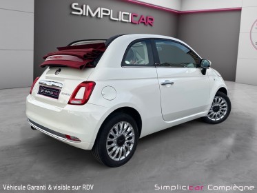 Fiat 500c my22 hybride riva -capote rouge - premiere main - faible km - occasion simplicicar compiegne simplicicar...