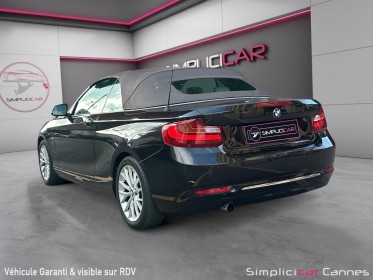 Bmw serie 2 cabriolet f23 218i 136 ch luxury occasion cannes (06) simplicicar simplicibike france