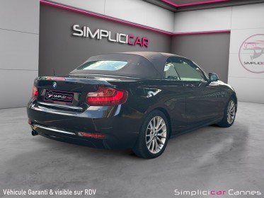 Bmw serie 2 cabriolet f23 218i 136 ch luxury occasion cannes (06) simplicicar simplicibike france
