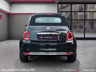 Fiat 500c serie 4 0.9 85 ch twinair ss dualogic lounge / cabriolet occasion cannes (06) simplicicar simplicibike france