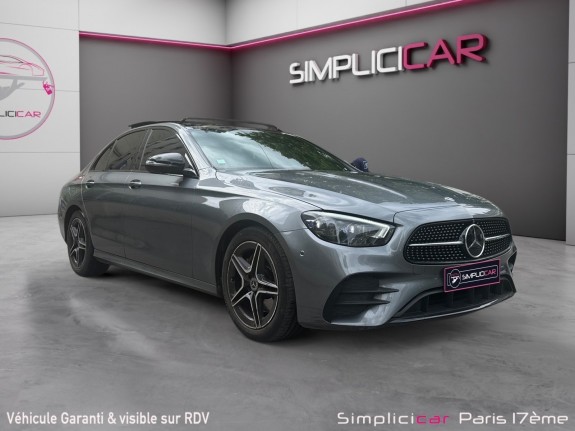 Mercedes classe e 220 d 9g-tronic amg line/nouveau volant/siege électrique/affichage tète haute/burmaster/garantie 12 mois...