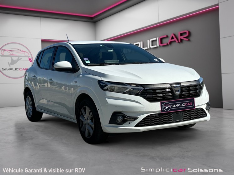 Dacia sandero 1.0 tce 90 confort - 1°main/suivi/carplay/attelage/caméra/radar av ar - garantie 12 mois occasion simplicicar...