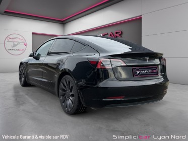 Tesla model 3 performance awd 82 kw sow batterie 95 %  garantie tesla 2030 occasion simplicicar lyon nord simplicicar...
