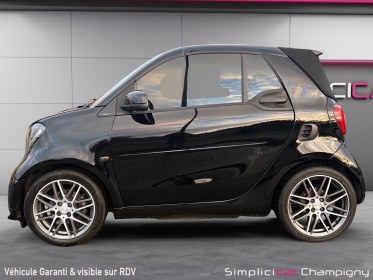 Smart fortwo cabrio 0.9 109 ch  boite auto- cabriolet brabus xclusive-vitres teintees-interieur cuir -camera et bip de......