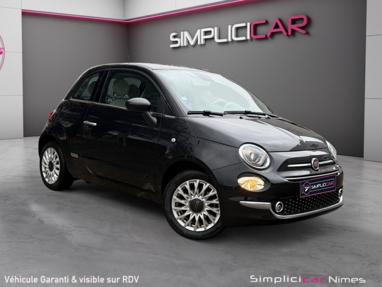 Fiat 500 serie 6 euro 6d 1.2 69 ch lounge - 1ere main - carplay - régulateur -  garantie 12 mois occasion simplicicar nimes...