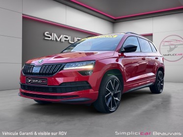 Skoda karoq 1.5 tsi 150 ch act dsg7 sportline - garantie 12 mois - entretien complet skoda occasion parc voitures beauvais...