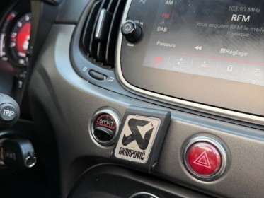 Abarth 595 e6d temp 1.4 turbo 16v t-jet 165 ch bva5 turismo/ ligne akrapovic/ toit ouvrant / beats occasion paris 17ème...