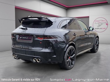 Jaguar f-pace 5.0 v8 550   supercharged awd bva8 svr - entretien jaguar - toit ouvrant - sieges chauffants - parfait etat...
