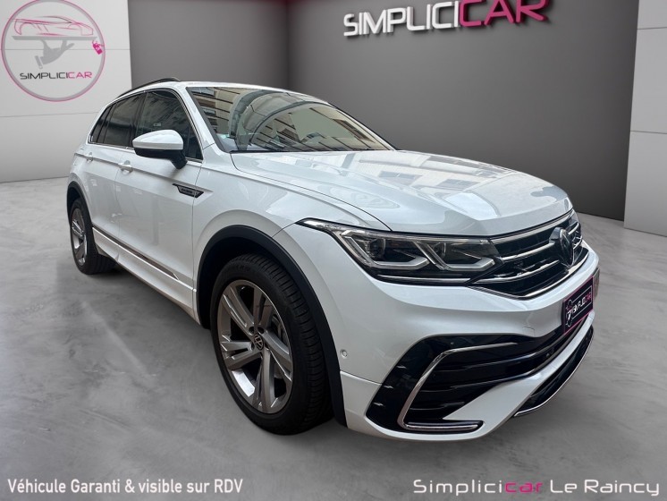 Volkswagen tiguan 1.4 ehybrid 245ch dsg6 r-line garantie constructeur 2027 full options attelage toit ouvrant occasion...